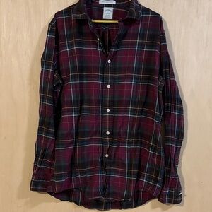 Brookes Brothers Milano Plaid Casual Shirt. Large.